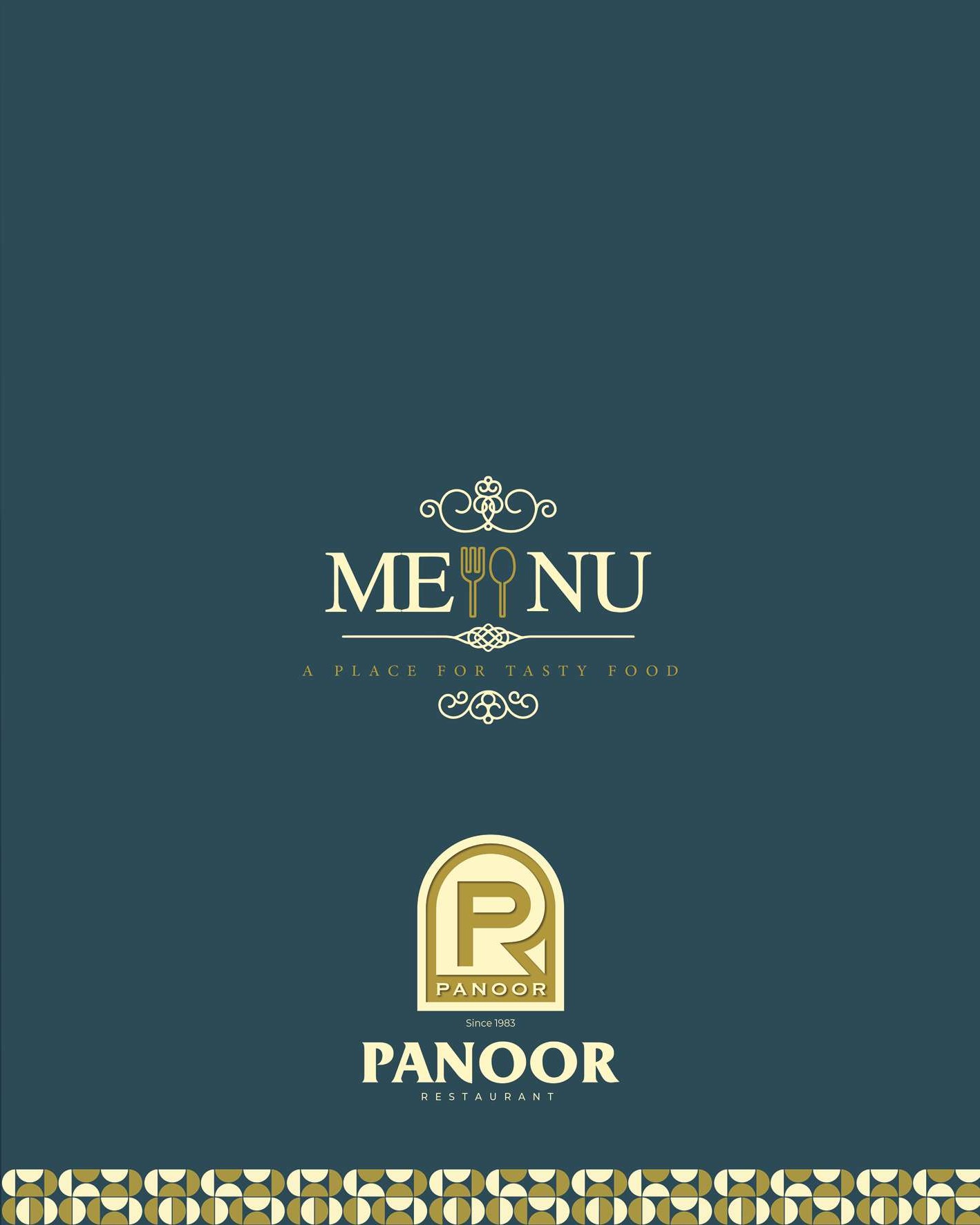 Panoor Restaurant menu cover